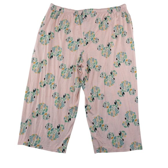 NWT Disney Large Sleepwear Pajama Set Multicolored Floral Mickey Mouse Print - Picture 6 of 16